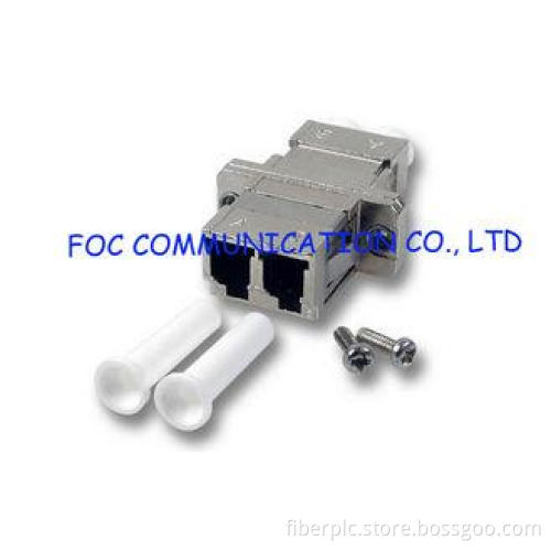 LC Duplex Metal Zirconia Ceramic Sleeve Optical Cable Adapt